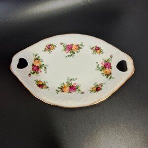 Royal Albert Old Country Roses Oval Victorian Tray Floral Bone China Decorative
